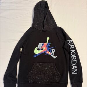 Nike Air Jordan Jumpman Boys Classic ll Pullover Hoodie Colorful Logo Graphics